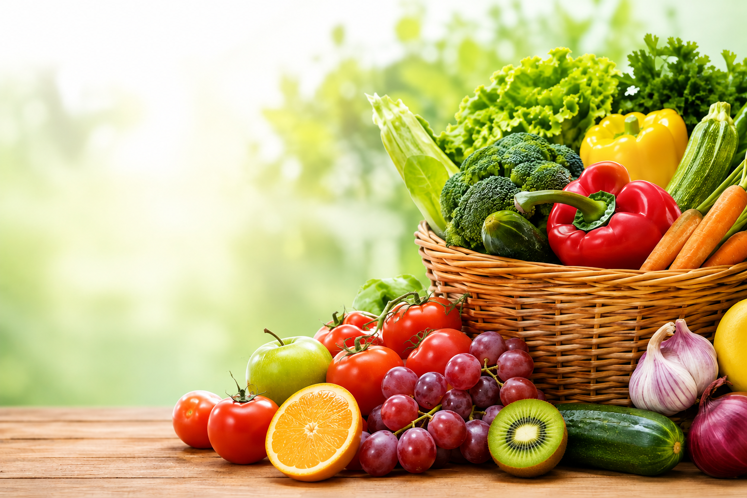 Frutas y verduras frescas