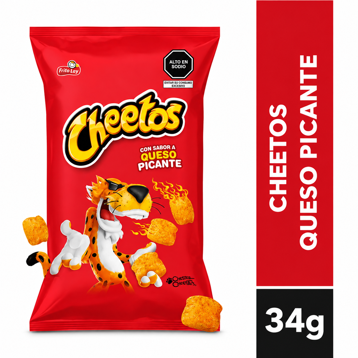 Cheetos Queso picante 34gr